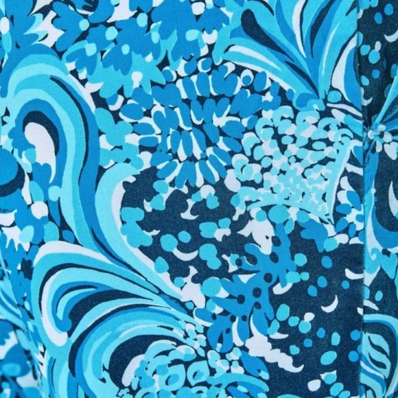 NWT Lilly Pulitzer 29" Rici Stretch Jogger Pants Resort White Mermazing - Picture 5 of 8